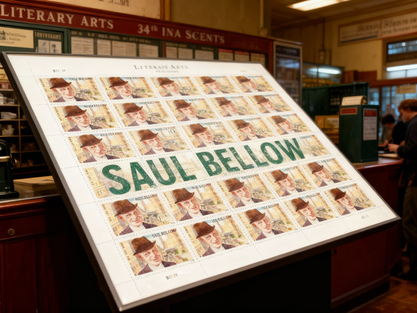 Literary Arts Saul Bellow Three Ounce Forever First Class Postage Stamps Fit CD